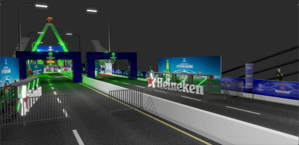 UEFA Champions League 2022 Recap – LED Experience at Tanzanite Bridge